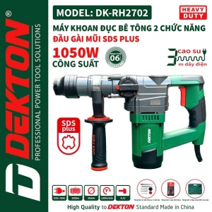 Máy khoan đục 2 chức năng DEKTON DK-RH2702