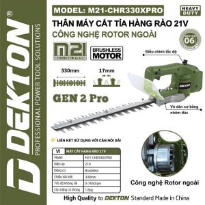 Máy cắt tỉa hàng rào pin dekton m21-chr330xpro gen 2