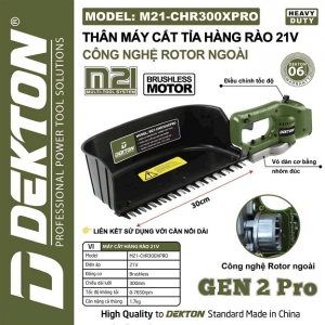 Máy hái chè dùng pin dekton m21-chr300xpro gen 2