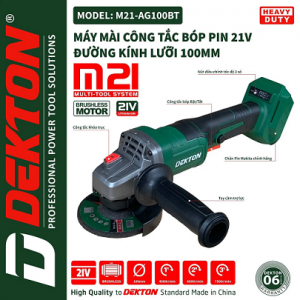máy mài góc pin dekton M21-AG100BT ( Chưa có pin và sạc)