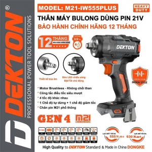 máy siết mở dekton pin m21-iw555plus