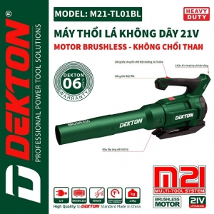 Máy thổi bụi dekton M21-TL01BL ( chưa có pin sạc)